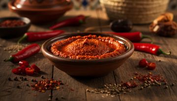 Photo Harissa piments marocains