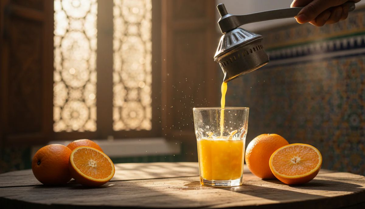Photo Jus d'orange frais